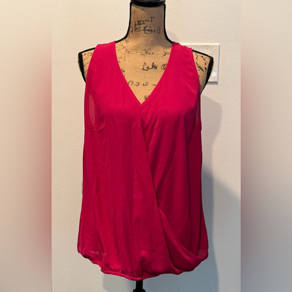 Laundry By Shelli Segal Fuchsia Sleeveless Blouse
